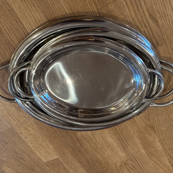 Set of 3 stainless steel trays - Picture 5 of 5